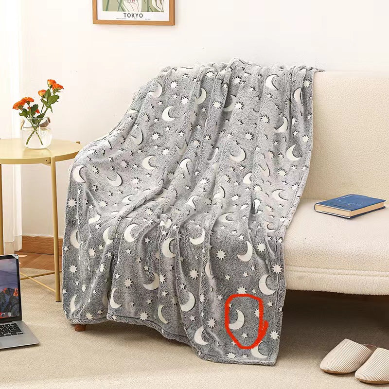 Magic Glow in the Dark Blanket – Luminous, Comfortable, and Cozy Blanket for Sleep, Decor